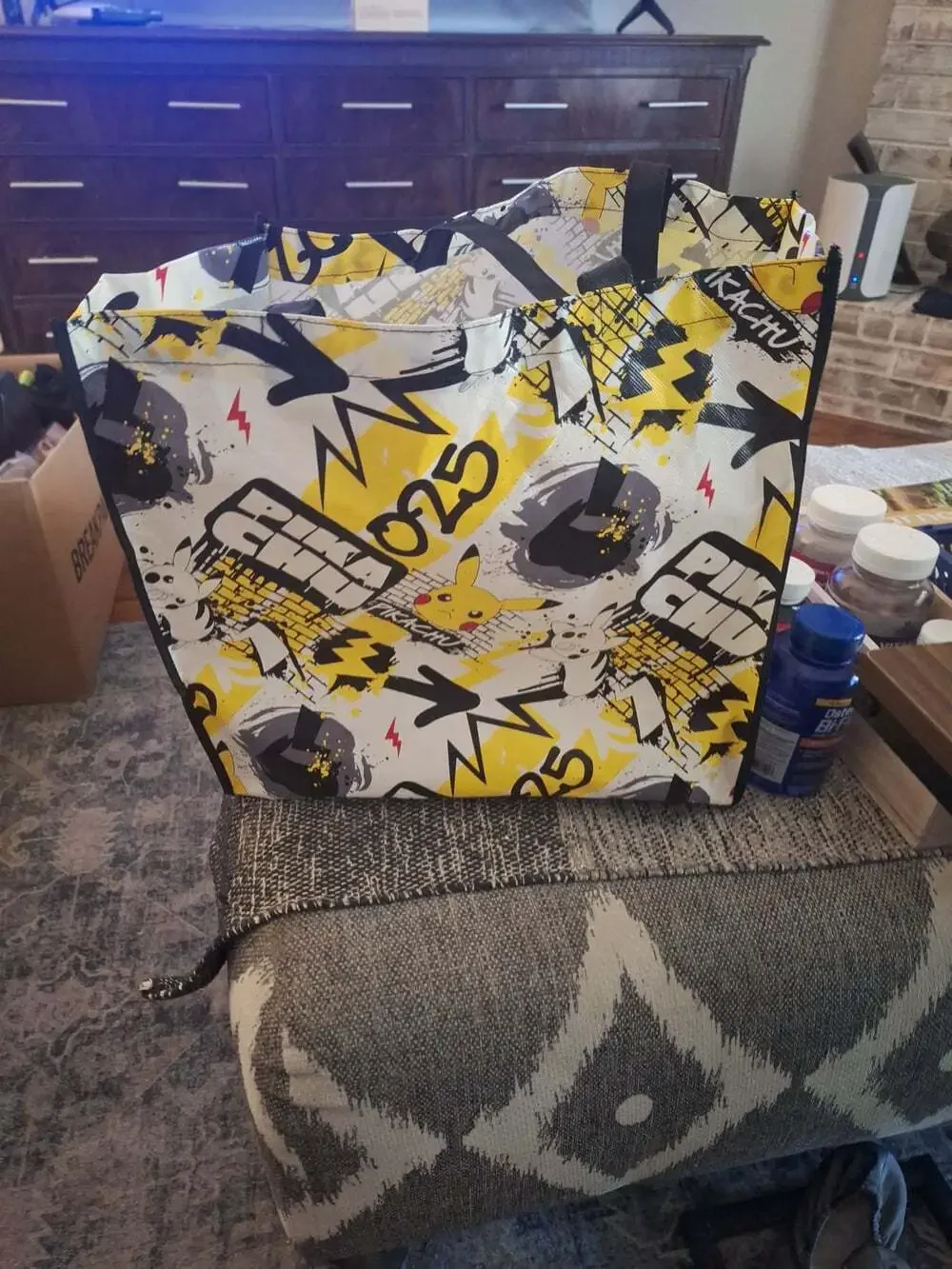 Nintendo Pokémon Pikachu 025 Reusable Tote Bag Graffiti Style